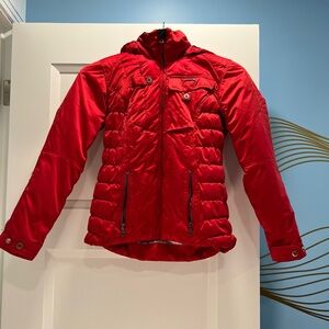 Kids Red Beautiful Puffer Jacket - mid-weight Warmth